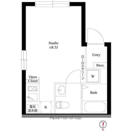 ＣＡＳＡ　ＰＩＡＺＺＡ　西大島[1R/20.14m2]の間取図