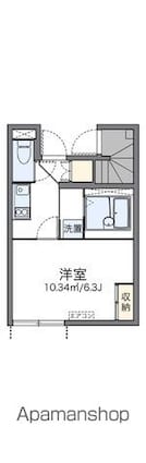 レオネクストＲＩＶＥ　ＭⅢ[1K/21.65m2]の間取図