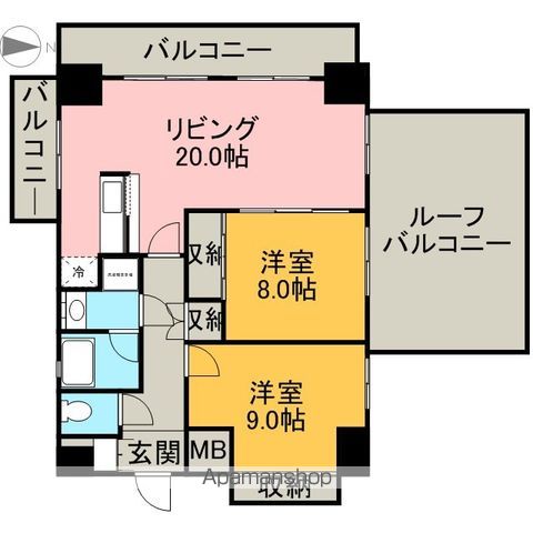 プレディアスタイル白川公園の間取り写真
