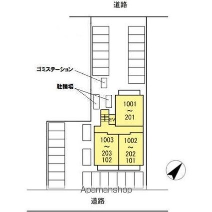 ＡＬＯＦＴⅡ[2LDK/63.58m2]の配置図
