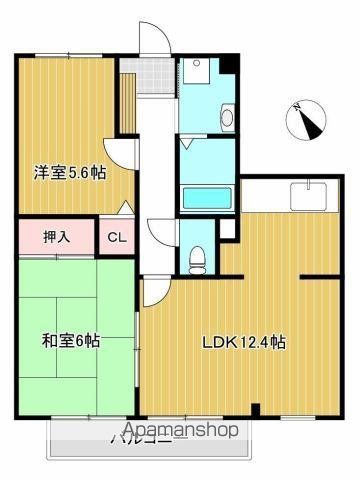 フォブール津森Aの間取り写真