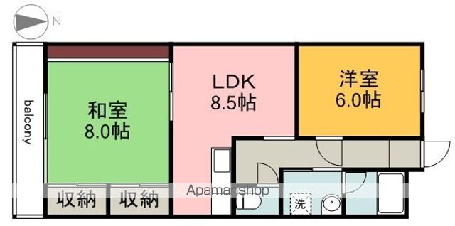 シャトーサンライズ観音の間取り写真