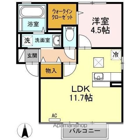 ルーチェ D棟の間取り写真