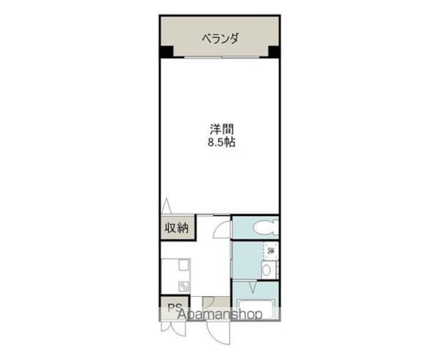 グリーンオアシス[1K/27.7m2]の間取図