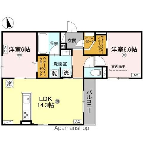 TORISIA上住吉の間取り写真