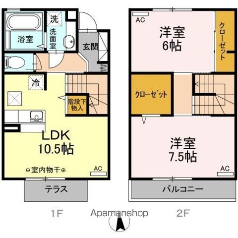 カトレア ヴィオレルージュ カトレア ルージュの間取り写真
