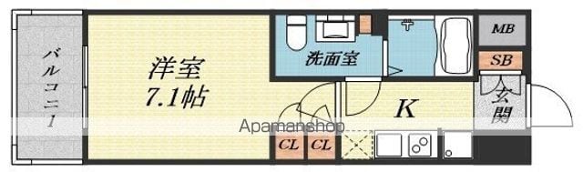 ミュプレ江坂の間取り写真