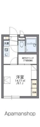 レオパレス綬草[1K/23.18m2]の間取図