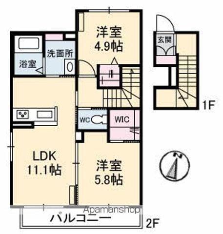 レジデンスM&K Aの間取り写真