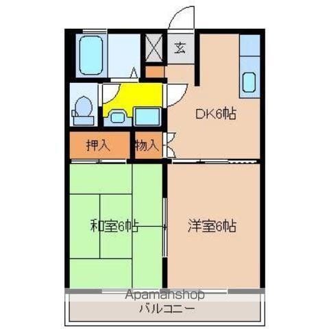 コーポTAKASUの間取り写真