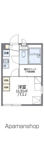 【横浜市神奈川区三枚町のアパートの間取り】