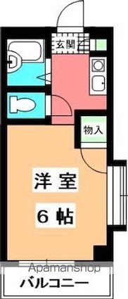 葡萄館[1K/20.05m2]の間取図