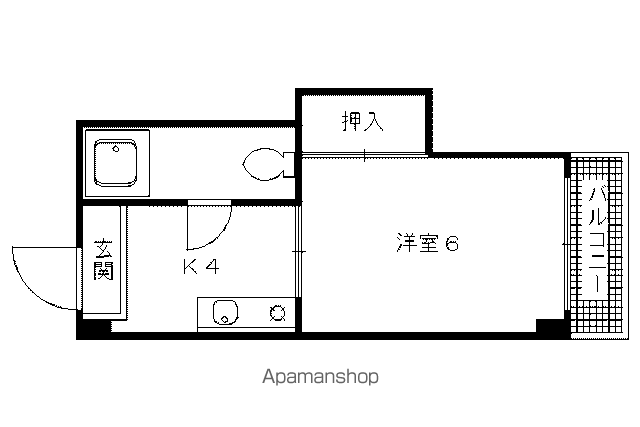 晃華ハイツの間取り写真