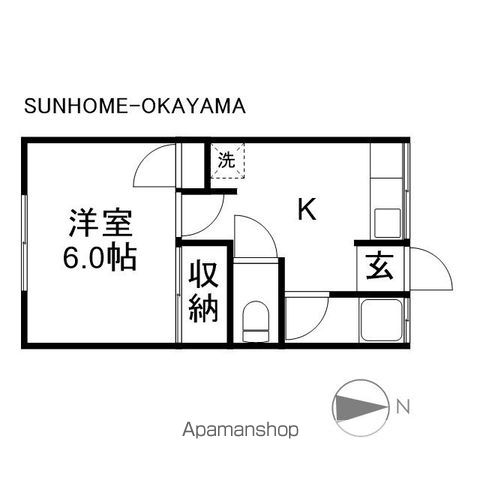 多田コーポ第二の間取り写真