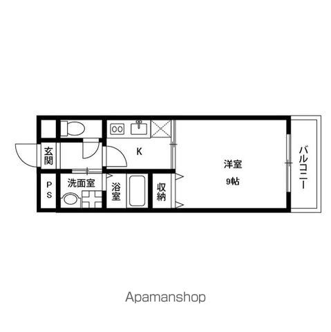 アンプルールクラージュエトッフの間取り写真