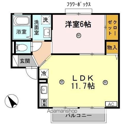 サニーコートAの間取り写真