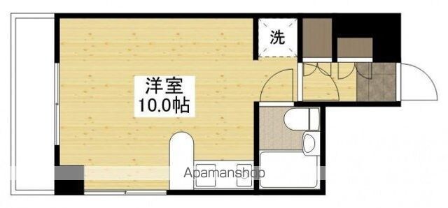 広島県広島市中区南竹屋町[1R/24.3m2]の間取図