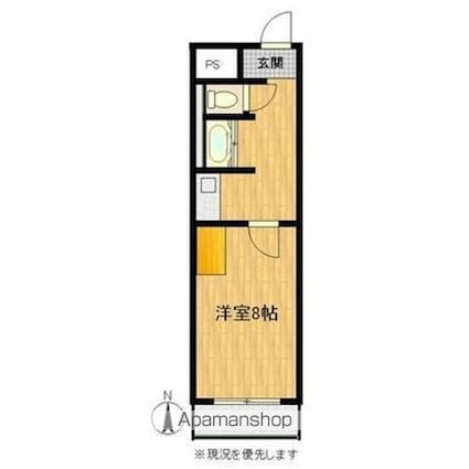 ＯＫメゾン[1K/23.2m2]の間取図