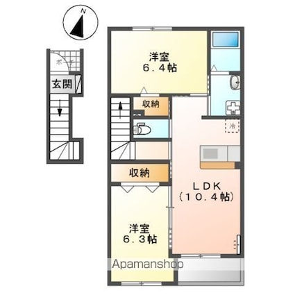 グランドブラン[2LDK/55.27m2]の間取図