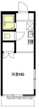 アパートメント下北沢[1K/19.25m2]の間取図