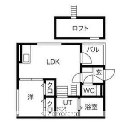 セイシェル[1DK/28.12m2]の間取図
