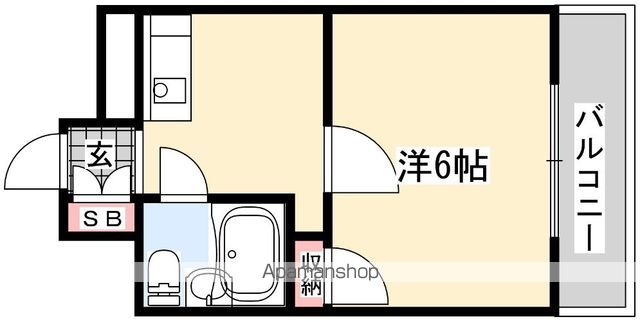 ロータリーマンション香里北之町の間取り写真