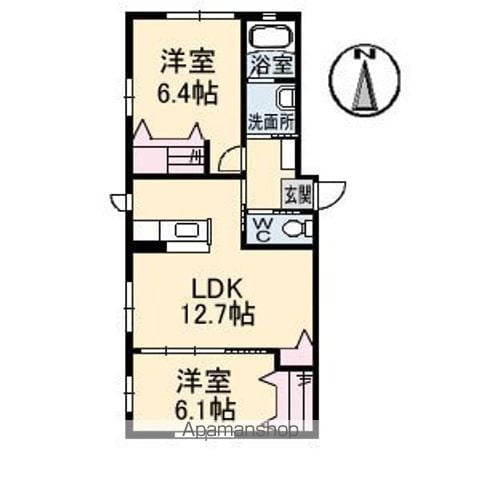 クレール大町東の間取り写真