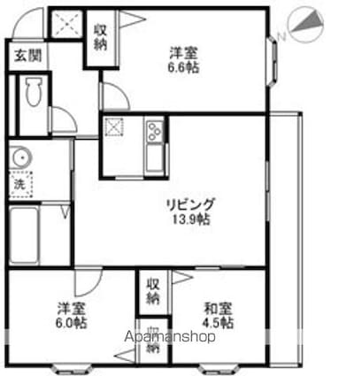 ＭＡＩＳＯＮ　ＰＬＡＺＡ[3LDK/69.32m2]の間取図