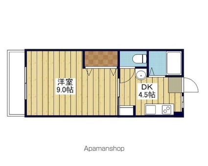 秋桜館[1DK/29.16m2]の間取図