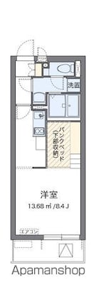 ミランダシュエット[1R/26.08m2]の間取図