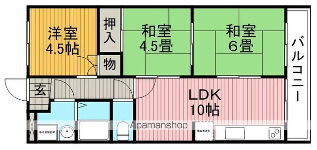ハイツ清風の間取り写真