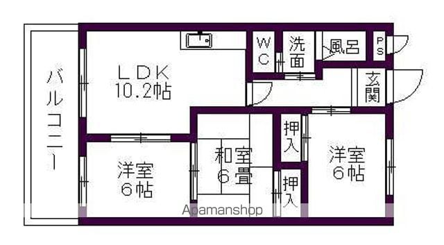 HKハイツの間取り写真