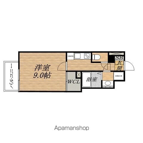 フロンティアコート堺筋本町の間取り写真