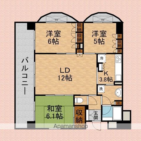 ヴォルテックス志木アイオンの間取り写真