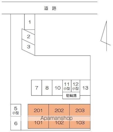 エスパス２１[2LDK/50.09m2]の配置図