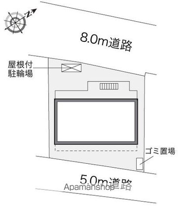 レオパレスＮＯＢＵコート[1K/20.81m2]の配置図