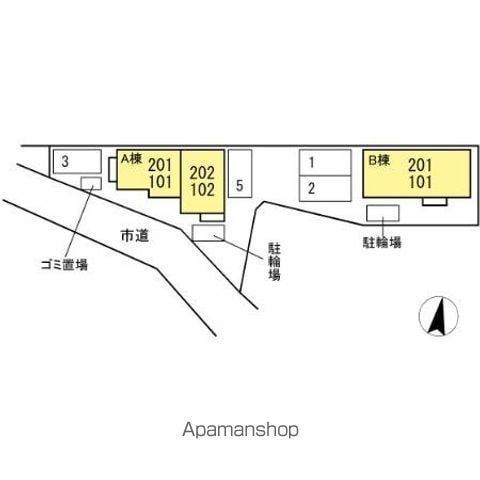 マルグリットＡＢ　Ｂ棟 201 ｜ 東京都国立市谷保5763-2(B)（賃貸アパート1LDK・2階・51.44㎡） その13