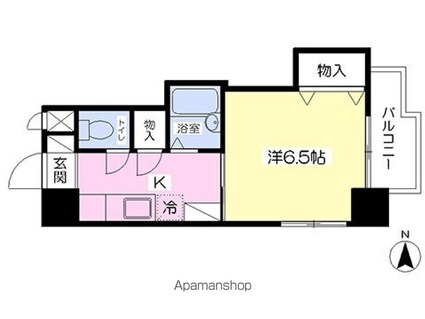 ＣＡＳＡ旭町[1K/24.58m2]の間取図