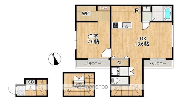 LA・FRAISE中野坂上の間取り写真