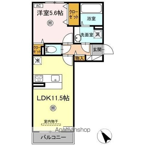 DーROOM Nの間取り写真