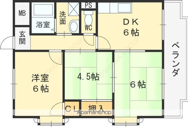 メゾンデール布施の間取り写真