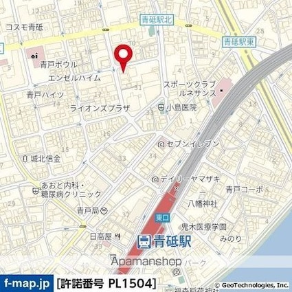 東京都葛飾区青戸５丁目[1K/34.36m2]の周辺