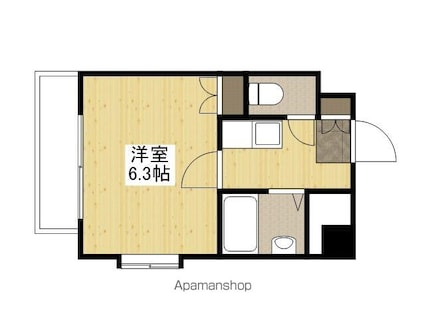 Ｍ　Ｃｉｔｙ[1K/19.63m2]の間取図