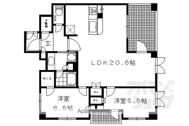 ザ・京都レジデンス岡崎神宮の間取り写真