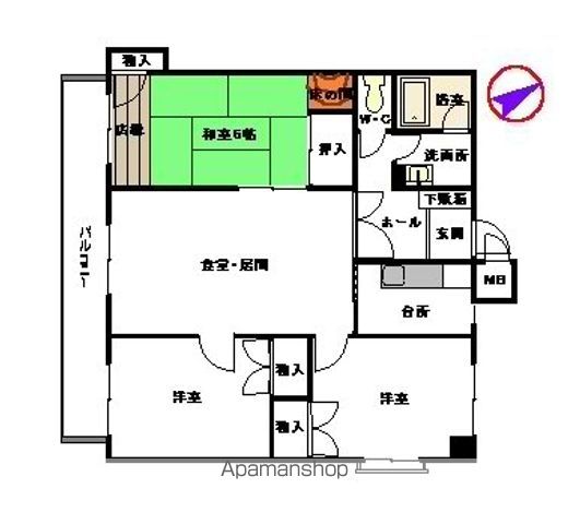 パティオ室見の間取り写真
