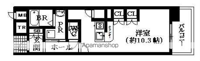 CITY SPIRE難波WESTの間取り写真