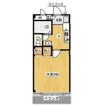 グレイスＫ．Ｏ．ＭＩ[1K/28.08m2]の間取図