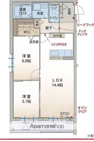 EL CINQの間取り写真