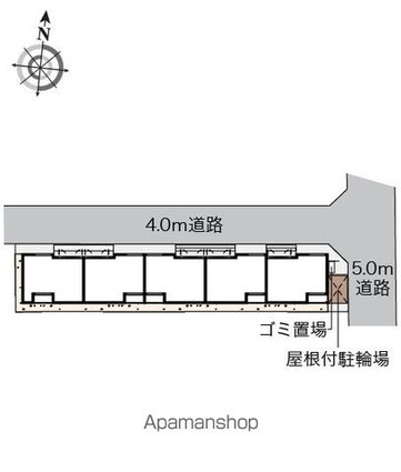 クレイノサングランツ[1K/30.6m2]の配置図