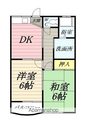 コーポラスヒダの間取り写真